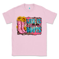 Bubblegum Pink life is better in boots Classic Tee - Zillion Design Studio