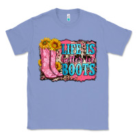 Colony Blue life is better in boots Classic Tee - Zillion Design Studio