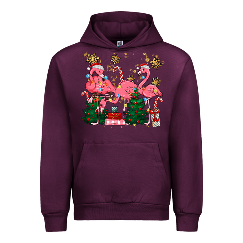 Christmas Flamingos Urban Hoodie by MaliasSmallBusiness | Teevron