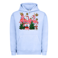 Pigment Grape Ice christmas flamingos Urban Hoodie - MaliasSmallBusiness