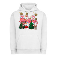 Pigment Lunar Rock christmas flamingos Urban Hoodie - MaliasSmallBusiness