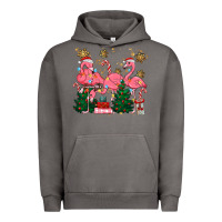 Pigment Tornado christmas flamingos Urban Hoodie - MaliasSmallBusiness