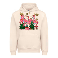 Sandshell christmas flamingos Urban Hoodie - MaliasSmallBusiness