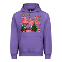 Tulip christmas flamingos Urban Hoodie - MaliasSmallBusiness