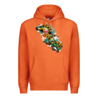Carrot Baja California Sur State Of Mexico Map Premium Hoodie - RanaPortraitStore