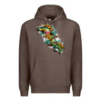 Coffee Baja California Sur State Of Mexico Map Premium Hoodie - RanaPortraitStore