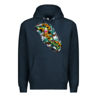 Navy Baja California Sur State Of Mexico Map Premium Hoodie - RanaPortraitStore