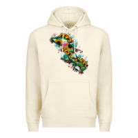 Sandshell Baja California Sur State Of Mexico Map Premium Hoodie - RanaPortraitStore