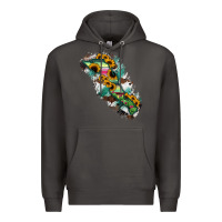 Smoke Baja California Sur State Of Mexico Map Premium Hoodie - RanaPortraitStore