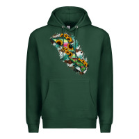 Sports Green Baja California Sur State Of Mexico Map Premium Hoodie - RanaPortraitStore