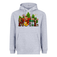 Heather Grey western noel Christmas gifts Heavyweight Hoodie - AdoDesignShop