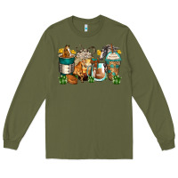 Army Green horses coffee cups Long Sleeve Tee - Zillion Design Studio