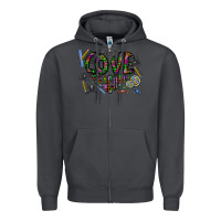 Smoke i love teaching Zipper Hoodie - CowhideDigitalArt