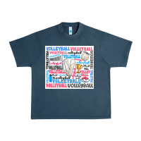 Midnight Navy volleyball Urban Heavy Tee - Zillion Design Studio