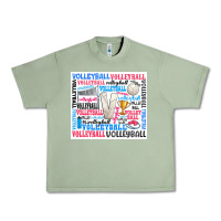 Oil Green volleyball Urban Heavy Tee - Zillion Design Studio