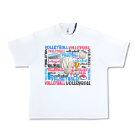 White volleyball Urban Heavy Tee - Zillion Design Studio