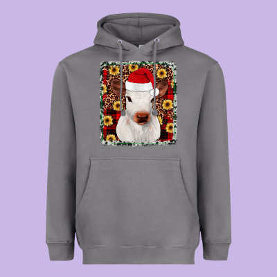 Heifer Christmas Heavyweight Hoodie Designed By Jahusdesignshop