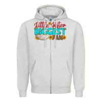 Dove Grey little sister biggest fan Zipper Hoodie - HRA Design Shop