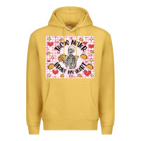 Antique Gold tacos never broke my heart Premium Hoodie - MaliasSmallBusiness