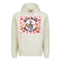 Oatmeal Heather tacos never broke my heart Premium Hoodie - MaliasSmallBusiness