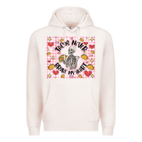 Pale Pink tacos never broke my heart Premium Hoodie - MaliasSmallBusiness