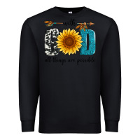 Black with god all things are possible Premium Sweatshirt - Artiststas