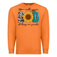 Carrot with god all things are possible Premium Sweatshirt - Artiststas