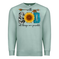 With God All Things Are Possible Premium Sweatshirt | Teevron