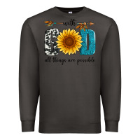 Smoke with god all things are possible Premium Sweatshirt - Artiststas