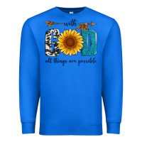 True Royal with god all things are possible Premium Sweatshirt - Artiststas