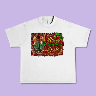 Urban Heavy Tee Merry Christmas Y'all Boots