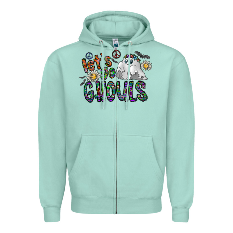 Let's Go Ghouls Zipper Hoodie by CowhideDigitalArt | Teevron
