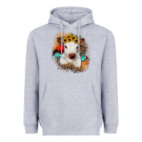 Heather Grey christmas heifer Heavyweight Hoodie - JahusDesignShop