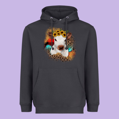 Christmas Heifer Heavyweight Hoodie Designed By Jahusdesignshop