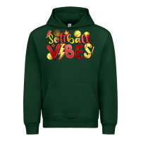 Forest Green softball vibes Urban Hoodie - MaliasSmallBusiness