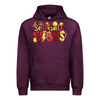 Mauve Wine softball vibes Urban Hoodie - MaliasSmallBusiness