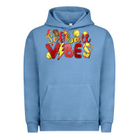 Pigment Pebble Blue softball vibes Urban Hoodie - MaliasSmallBusiness