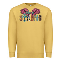 Antique Gold she is strong Premium Sweatshirt - Artiststas