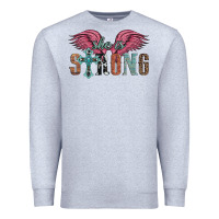 Heather Grey she is strong Premium Sweatshirt - Artiststas