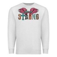 Oatmeal Heather she is strong Premium Sweatshirt - Artiststas