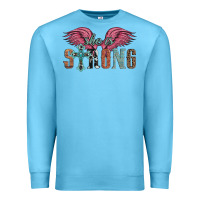 Ocean Blue she is strong Premium Sweatshirt - Artiststas