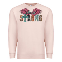 Pale Pink she is strong Premium Sweatshirt - Artiststas