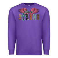Purple she is strong Premium Sweatshirt - Artiststas