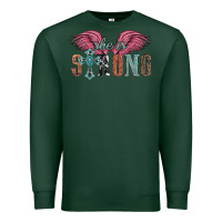 Sports Green she is strong Premium Sweatshirt - Artiststas