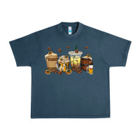 Midnight Navy beer coffee cups Urban Heavy Tee - texasbilliewilder