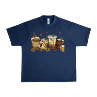 Navy beer coffee cups Urban Heavy Tee - texasbilliewilder