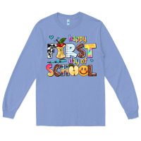 Colony Blue happy first day of school Long Sleeve Tee - AdoDesignShop