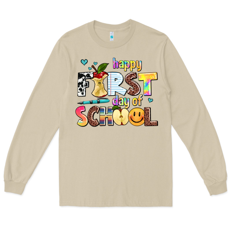 Happy First Day Of School Long Sleeve Tee by AdoDesignShop | Teevron