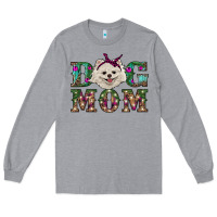 Heather Grey Christmas dog mom Pomeranian Long Sleeve Tee - RanaPortraitStore