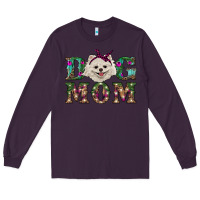 Plum Christmas dog mom Pomeranian Long Sleeve Tee - RanaPortraitStore